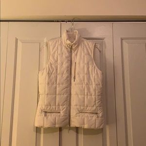 Ralph Lauren Padded Ivory Vest